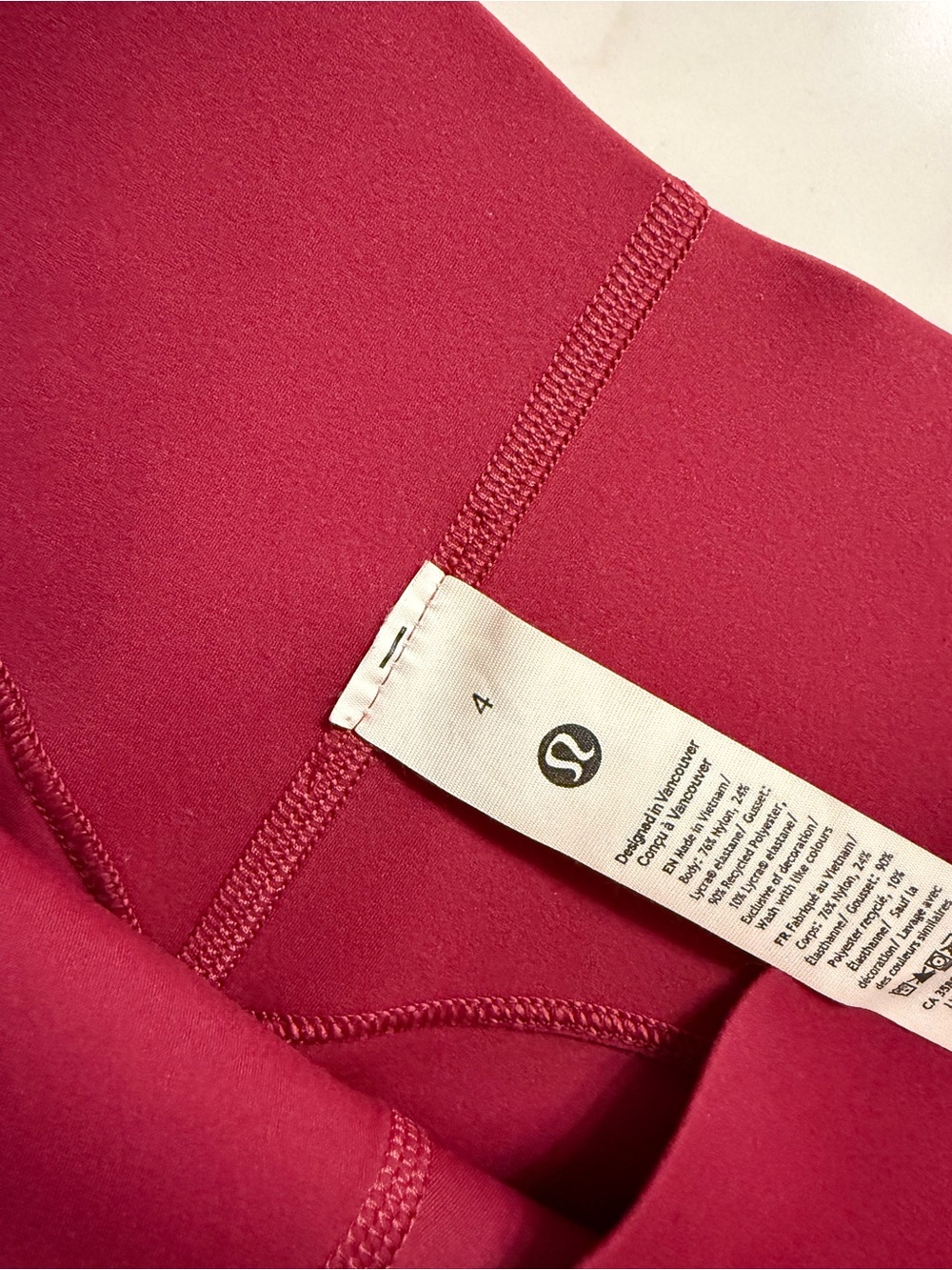 Lululemon Glow Up Super High Rise Tight 25” Magenta Smoke Size 4 NWOT - Picture 5 of 6